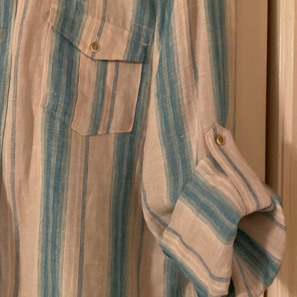 Mens 100% linen shirt - Picture 5 of 5